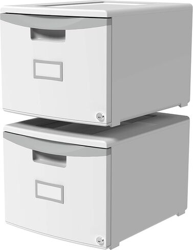 Storex Plastic One-Drawer File Cabinet – Locking Document Organizer for Home and Office, Black, 1-Pack (61265B01C) in Saudi Arabia