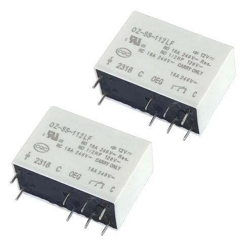 2Pcs OZ-SS-112LF 16A 12VDC General Purpose Multi-Function Relay 8Pins in Saudi Arabia