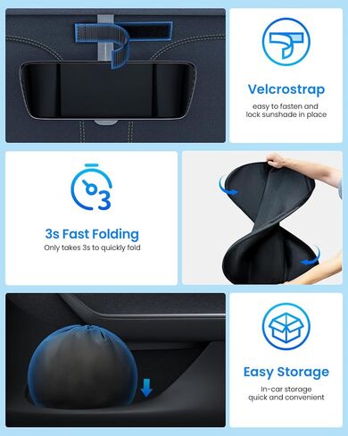 مظلة شمسية للزجاج الأمامي للسيارة من REEVAA 2025 [حماية من الشمس بنسبة 99% للحماية الداخلية القصوى] تحافظ على برودتها وقابلة للطي وإكسسوارات السيارة مع حقيبة تخزين لسيارة السيدان/سيارات الدفع الرباعي المدمجة | م (64 بوصة × 32 بوصة) in Kuwait