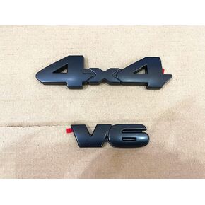PUOU 2pcs fit for 2016-2020TACOMA SR V6 4X4 BLACKOUT EMBLEM OVERLAY KIT, black in Saudi Arabia