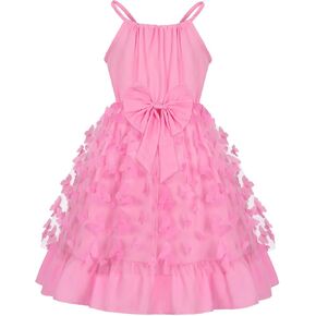 Girls Dresses Butterfly Tulle Dress for Toddler Kids Birthday Wedding Formal Tutu Party Dress 2-10 Years in Saudi Arabia