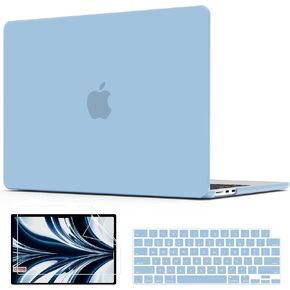 AKIT متوافق مع حافظة MacBook Air 13 بوصة 2026 2025 2024-2022 M5 M4 M3 M2 موديل A3449 A3240 A3113 A2681، غطاء صلب واقٍ للكمبيوتر المحمول لجهاز Mac Air 13.6 بوصة + غطاء لوحة مفاتيح وشاشة، أرجواني لافندر in Kuwait