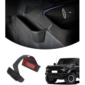 Fit for Bronco Center Console Organizer, Center Console Gear Shift Hidden Storage Box Console Tray Interior Accessories Compatible with Ford Bronco 2021 2022 2023 2024 2025(Hidden Storage) in Kuwait