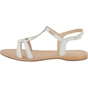 Les Tropéziennes par M. Belarbi Women's Hacklio Sandal City Shoes, Snake White, 7.5 UK in Kuwait
