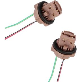 WZP 2PCS 7443 مقبس ضوء الفرامل، حامل لمبة 7440 T20، محول أنثى مقاوم للماء، متوافق مع مصابيح LED، أضواء إشارة الانعطاف، مصابيح الفرامل، مصابيح الذيل in Kuwait