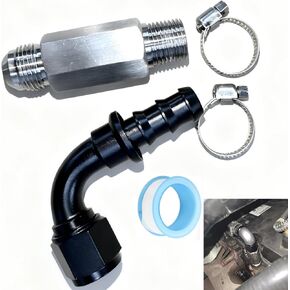 Top Heater Hose Fitting Upgrade Fit For Dodge Ram 6.7L Cummins 2007.5+ with Upgraded Aluminum Stainless Steel in Kuwait