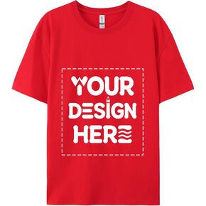 Custom T-Shirt for Men, Women - Personalized Text & Image Tee & Logo,Customizable Shirt Front/Back Print in Kuwait