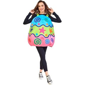 Easter Egg Costume for Adults, Cute Funny Colorful Cosplay Outfits for Unisex Adult, One Size in Kuwait