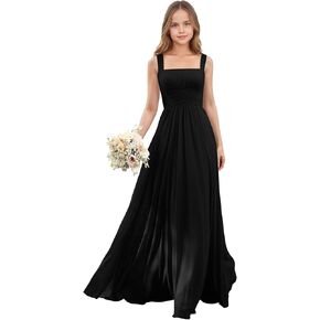 Junior Bridesmaid Dresses Spaghetti Strap Girls Bridesmaid Dress Princess Pageant Prom Gowns in Saudi Arabia