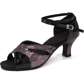Women's Latin Dance Shoes Open Toe Ballroom Salsa Tango Chacha Practice Ourdoor in Kuwait