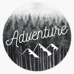 Magnet Adventure Woods Magnet Vinyl Magnetic Sticker Size 5" in Saudi Arabia