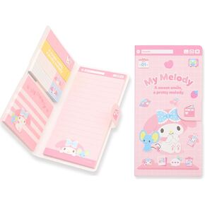 Cute Sticky Memo Pad Book Type - Sticky Notes Pad Set, Portable Memo Pad Book with Lined Sticky Notes, Page Marker, and Sticky Notes (My-Meloday) in Kuwait