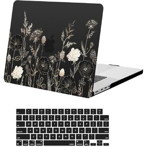 MOSISO Compatible with MacBook Pro 16 inch Case 2025 2024 2023 2022 2021 M4 M3 M2 M1 A3403 A3186 A2991 A2780 A2485 Pro Max Chip, Protective Plastic Hard Shell Case&Keyboard Cover, Retro Flower in Saudi Arabia