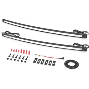 مصابيح شبكة LED مزدوجة لفورد، Muto-Beam 2PCS 37 بوصة DRL LED مجموعة مصبغة منحني شريط ضوء أمامي مصبغة شريط إضاءة لـ 2017-2022 Ford Super Duty F-250 F350 F150 Platinum in Kuwait