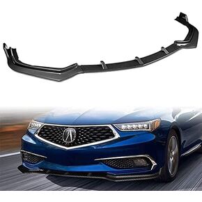 STP-Style Front Bumper Lip Spoiler, Chin Spoiler, Front Splitter, Compatible with 2018-2020 Acura TLX, Exterior Replacement Part (Carbon Look, ABS) in Saudi Arabia