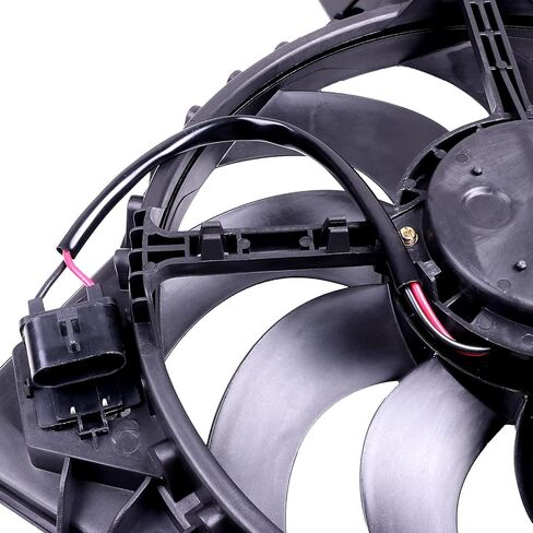 Radiator Cooling Fan Assembly Compatible with 2012-2018 for Chevrolet for Sonic 1.8L, Black Radiator Fan Direct Fit Replacement for Engine Cooling Fan in Saudi Arabia