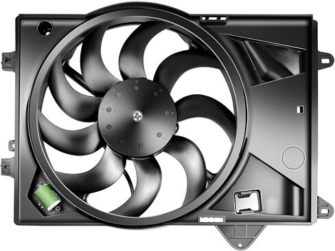 Radiator Cooling Fan Assembly Compatible with 2012-2018 for Chevrolet for Sonic 1.8L, Black Radiator Fan Direct Fit Replacement for Engine Cooling Fan in Saudi Arabia