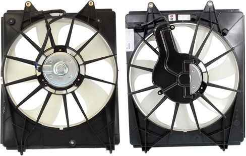 Replacement Radiator and AC Condenser Cooling Fan Set fits Honda Odyssey 2015-2017 3.5L V6 (Driver and Passenger) in Saudi Arabia