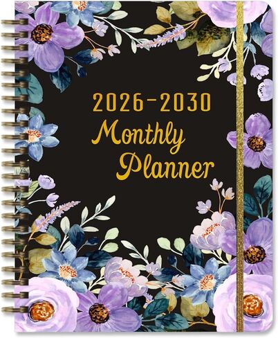 2026-2030 Monthly Planner, 5 Year Calendar Planner, Jan 2026 - Dec 2030, 8.3" x 6", Year Planner with Twin-Wire Binding, Holiday Reference, Notes Pages & Durable Polypropylene Cover in Saudi Arabia