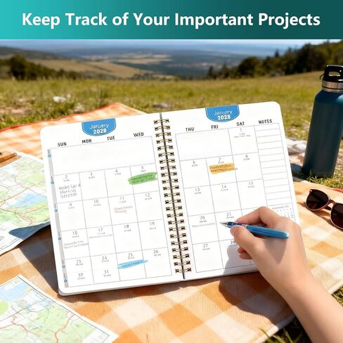 2026-2030 Monthly Planner, 5 Year Calendar Planner, Jan 2026 - Dec 2030, 8.3" x 6", Year Planner with Twin-Wire Binding, Holiday Reference, Notes Pages & Durable Polypropylene Cover in Saudi Arabia