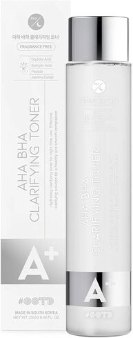 Aha Bha Toner [8.45 Fl Oz] - Glycolic Acid Toner, Salicylic Acid Toner, Face Toner for Women Anti Aging, Hydrating Exfoliating Toner for Night time use, Made in S.Korea in Kuwait