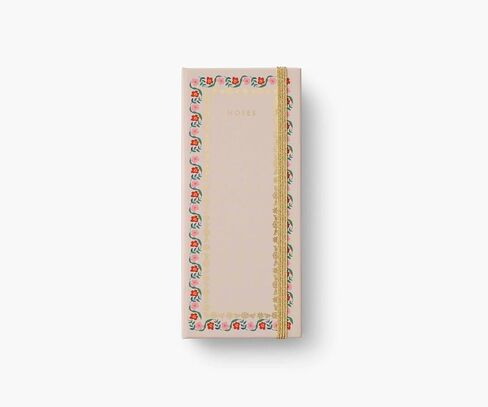 شركة RIFLE PAPER CO. Delphine Sticky Note Folio 50 ورقة لكل وسادة، 6.66 بوصة طول × 3 بوصة عرض، تتضمن وسادة تمزيق وملاحظات لاصقة، ولمسات من رقائق الذهب، وغطاء صلب، وإغلاق مرن، وتتبع مهامك اليومية in Saudi Arabia