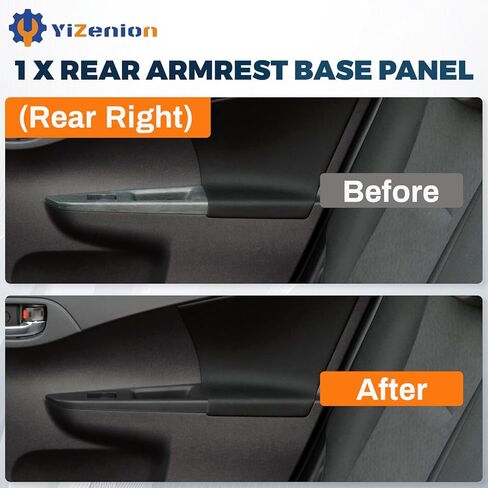 74271-52230-C0 Rear Right Armrest Base Panel, Window Switch Bezel Compatible with Toyota Vitz 2010-2014, Yaris 2011-2014, Replaces 7427152230C0 (Rear Right) in Saudi Arabia
