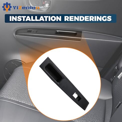 74271-52230-C0 Rear Right Armrest Base Panel, Window Switch Bezel Compatible with Toyota Vitz 2010-2014, Yaris 2011-2014, Replaces 7427152230C0 (Rear Right) in Saudi Arabia