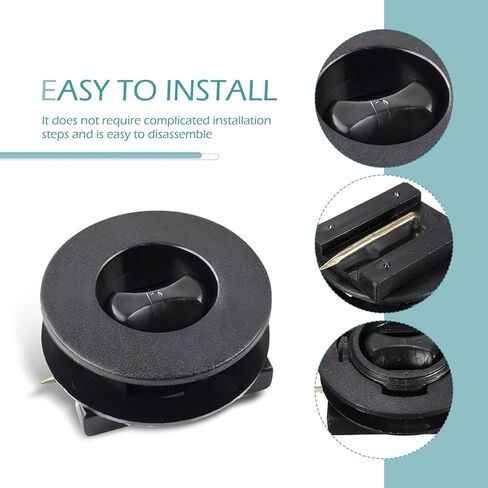 4 قطع مشابك تثبيت سجاد السيارة، مشابك سجادة أرضية مضادة للانزلاق، مثبتات سجاد السيارات، مشابك تثبيت سجادة متينة عالمية لمعظم السيارات (أسود) in Kuwait