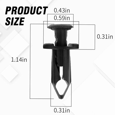 100pcs 8mm ATV UTV Body Fastener Rivets Push Pin Plastic Fender Clips Body Rivets Replacement for Honda Rancher Foreman Rubicon Rincon TRX680 TRX650 in Saudi Arabia
