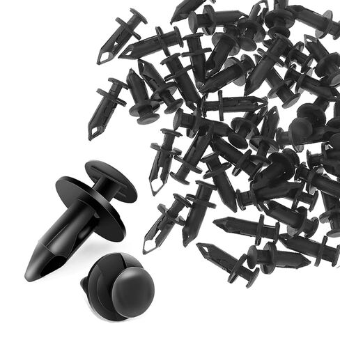 100pcs 8mm ATV UTV Body Fastener Rivets Push Pin Plastic Fender Clips Body Rivets Replacement for Honda Rancher Foreman Rubicon Rincon TRX680 TRX650 in Saudi Arabia