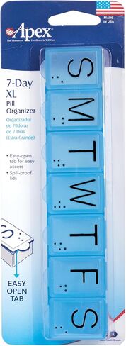 Apex 7-Day Pill Organizer, X-Large, 1 Organizer (Pack of 1) in Kuwait