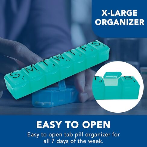 Apex 7-Day Pill Organizer, X-Large, 1 Organizer (Pack of 1) in Kuwait