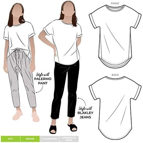 Style Arc Sewing Pattern - Teagan Knit Top (Sizes 10-22) in Saudi Arabia