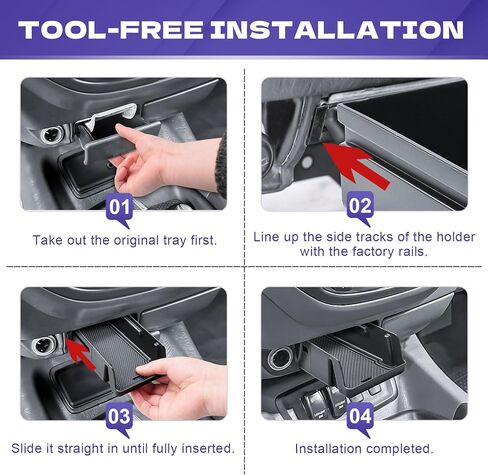 RUNROAD Center Console Organizer Tray Compatible with 2000-2006 Toyota Tundra / 2001-2007 Sequoia Accessories, Armrest Storage Drawer Tray for Tundra Sequoia Holder OEM 74102-0C010-E0 Replacement in Saudi Arabia