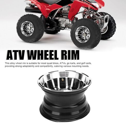Aluminum Alloy ATV Wheel Rim, 8 Inch, Quad Bike, Go Kart, ATV Wheel Rim for Various Mounting Needs with Strong Adaptability in Saudi Arabia