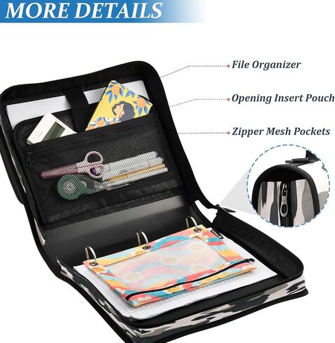 حافظة سحاب مموهة مقاومة للماء مع حزام كتف، حافظة صياد ثلاثية الحلقات بتصميم مسطح ومقصورات متعددة للمدرسة والمكتب، للبالغين والأطفال in Kuwait