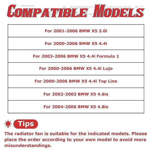 مروحة تبريد مكثف للمشعاع من PartsFlow لـ 2000 2006 BMW X5 64546921381 621-213 in Saudi Arabia