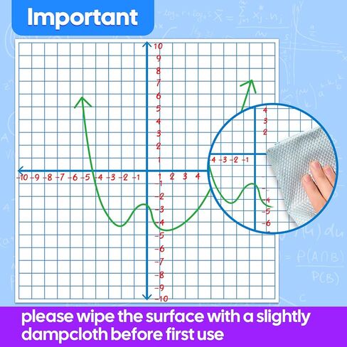 ورق شبكي إحداثي مغناطيسي عملاق XY، مسح جاف، لوحة رسم بياني كبيرة للسبورة البيضاء، الرياضيات الابتدائية المتوسطة والثانوية، أدوات التلاعب، أساسيات المعلم، الفصول الدراسية التي يجب أن تمتلكها اللوازم in Kuwait