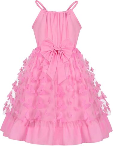 Girls Dresses Butterfly Tulle Dress for Toddler Kids Birthday Wedding Formal Tutu Party Dress 2-10 Years in Saudi Arabia