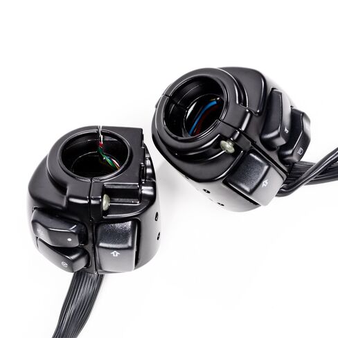 أسود يسار + يمين 1 بوصة مفتاح المقود يتحكم في المصباح الأمامي القرن بدوره إشارة الأسلاك تسخير متوافق مع 1996-2012 هارلي سوفتيل دينا سبورتستر V-Rod in Saudi Arabia