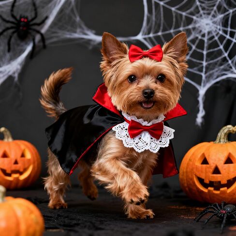 Pet Vampire Cloak, Cloak Wings Halloween, for Small Medium Large Dog Pet Clothes,Halloween Pet Costumes,Dog Cat Halloween Costumes Cape Pet in Saudi Arabia