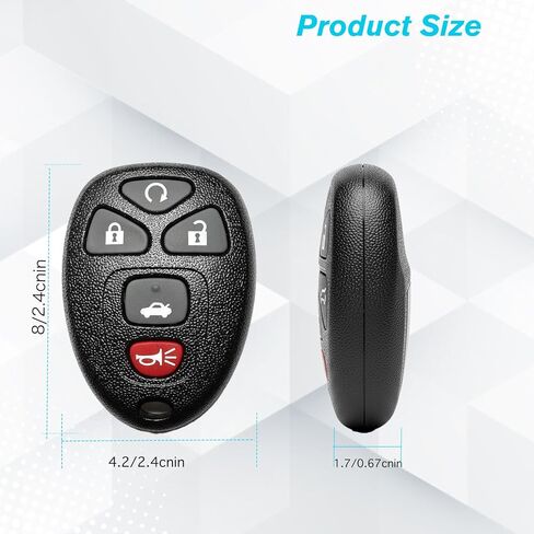 Car Key Fob Keyless Entry Remote 315MHz 22733524 / KOBGT04A for Saturn Sky/Aura 2007-2009 for Buick Lacrosse 2005-2009 for Chevrolet Cobalt/Malibu for Pontiac G5 / G6 / Grand Prix | 5 Buttons in Saudi Arabia