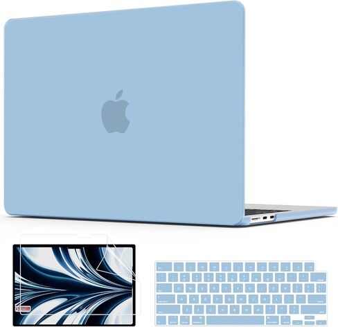AKIT متوافق مع حافظة MacBook Air 13 بوصة 2026 2025 2024-2022 M5 M4 M3 M2 موديل A3449 A3240 A3113 A2681، غطاء صلب واقٍ للكمبيوتر المحمول لجهاز Mac Air 13.6 بوصة + غطاء لوحة مفاتيح وشاشة، أرجواني لافندر in Kuwait