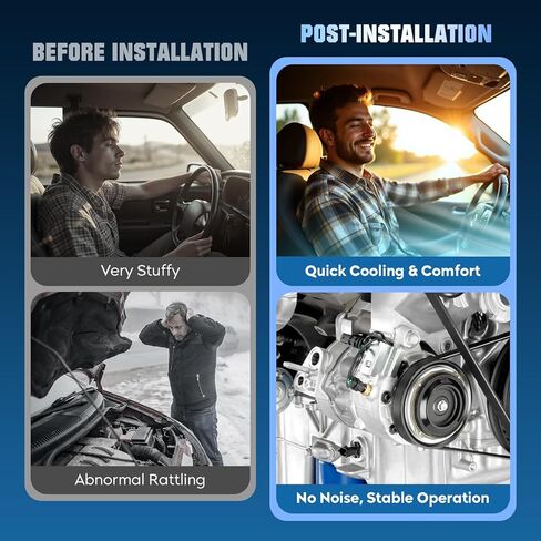 Air Conditioner AC Compressor With Clutch for ford Expedition 3.5L 2015-2017, for F-150 3.5 3.7 2011-2014, for Transit-150 250 350 3.7L 3.5L 2015-2019, for Lincoln Navigator 3.5 2015 2016 2017 in Kuwait