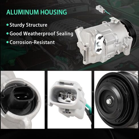 68103197AA Air Conditioner A/C Compressor w/Clutch Compatible with Jeep Cherokee Chrysler 200 2014-2021 68103197AB 68103197AC in Kuwait