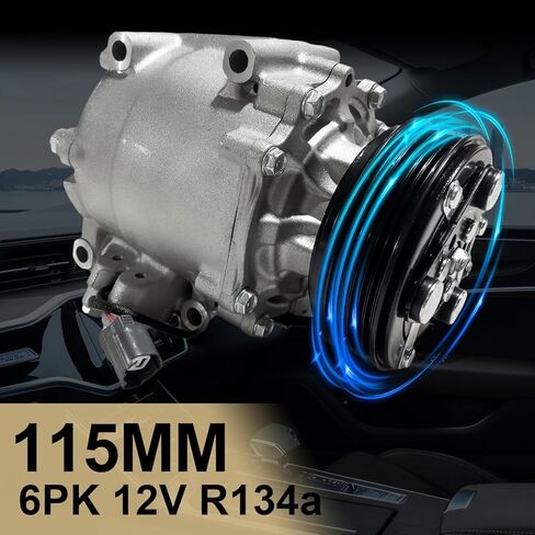 Air Conditioner AC Compressor Fits for for Honda Civic 1.7L 2001,for Honda Prelude 2.2L 1997-2001, for Acura EL 1.7L 2001, CO 10541AC 38810P5M006 38810P5M016 38810PLAE01 in Saudi Arabia