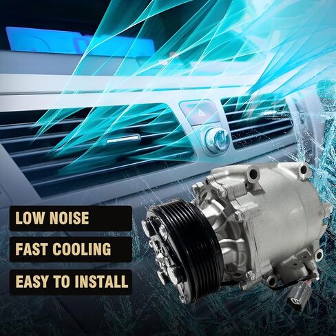 Air Conditioner AC Compressor Fits for for Honda Civic 1.7L 2001,for Honda Prelude 2.2L 1997-2001, for Acura EL 1.7L 2001, CO 10541AC 38810P5M006 38810P5M016 38810PLAE01 in Saudi Arabia