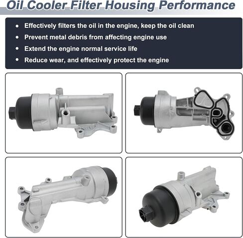 Engine Oil Filter Housing for Mini Cooper 1.6L L4 2010-2015 No.11428643757/11427583111 Transmission Oil Cooler Aluminum Alloy 1 Pc in Saudi Arabia