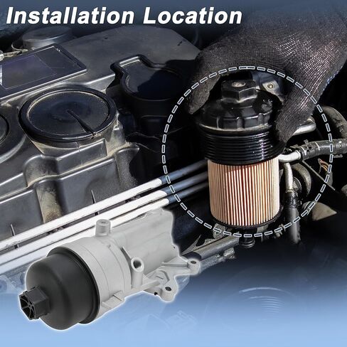 Engine Oil Filter Housing for Mini Cooper 1.6L L4 2010-2015 No.11428643757/11427583111 Transmission Oil Cooler Aluminum Alloy 1 Pc in Saudi Arabia